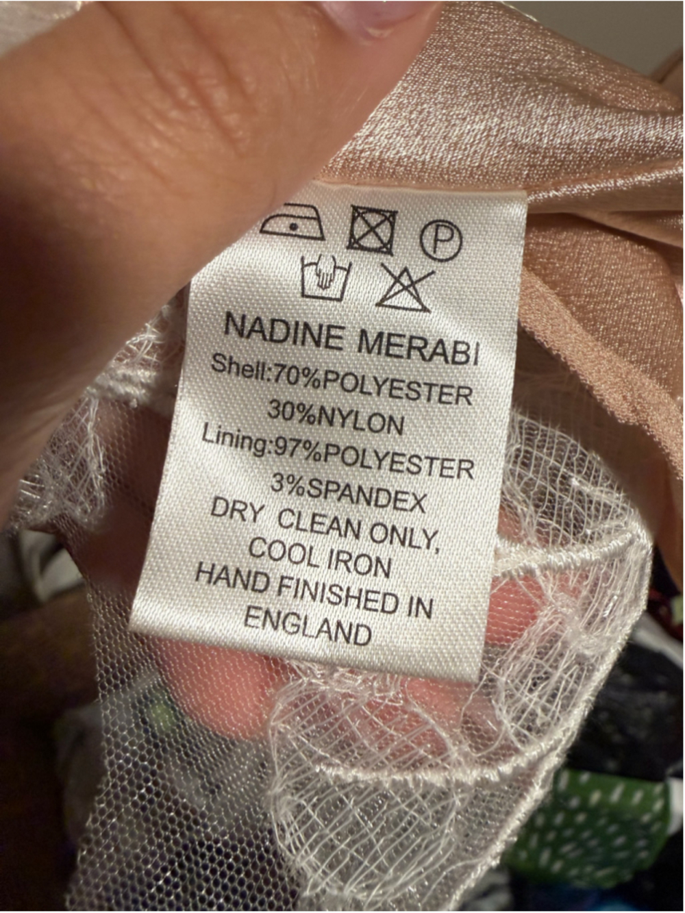 Nadine Merabi Olivia Dress White Bridal Strapless- Size Small - Picture 11 of 12
